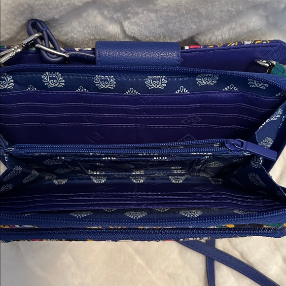 Vera Bradley Blue and Multicolor Patterned Crossbody Bag - Picture 5 of 6
